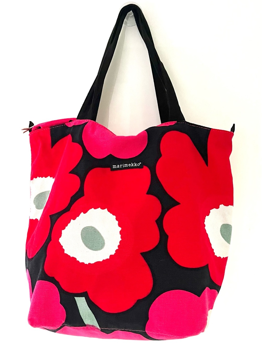 Marimekko Vintage Unikko Poppy Canvas Tote Bag